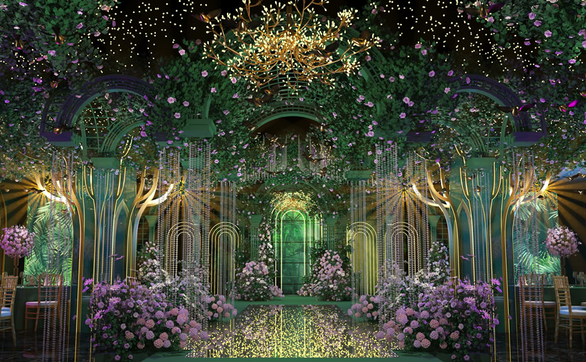 叶城奇妙森林婚礼堂效果展示