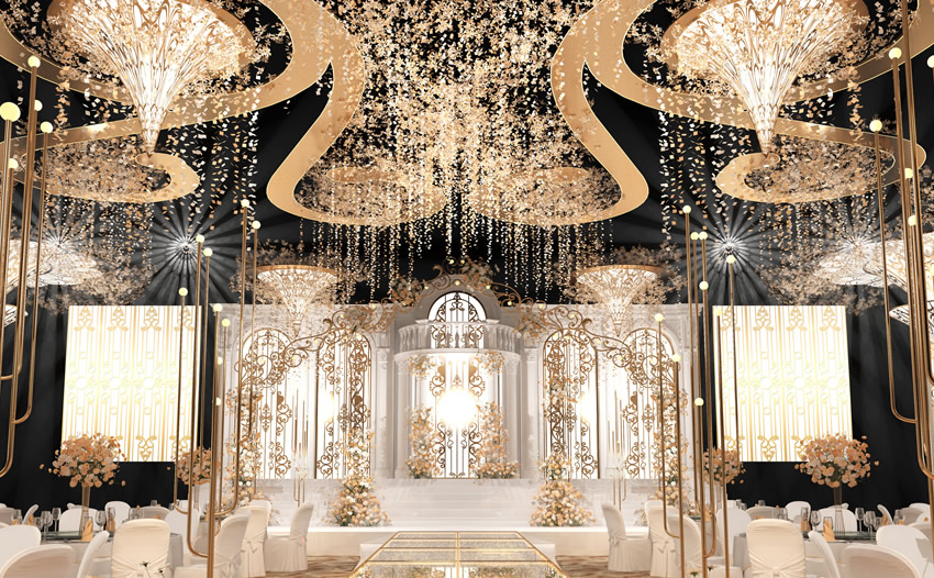 叶城花木兰喜事汇金色大厅效果展示